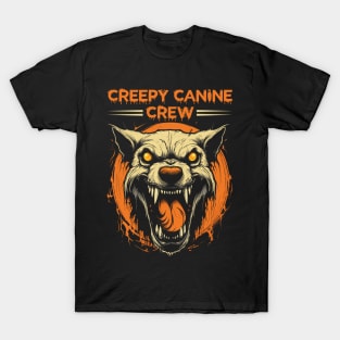 Creepy Canine Crew Dog Witch Halloween T-Shirt